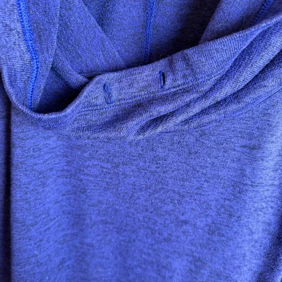 Old Navy Womens Cowl Neck Poncho Sweatshirt 3X Blue Activewear Layering Lounge - Picture 7 of 8